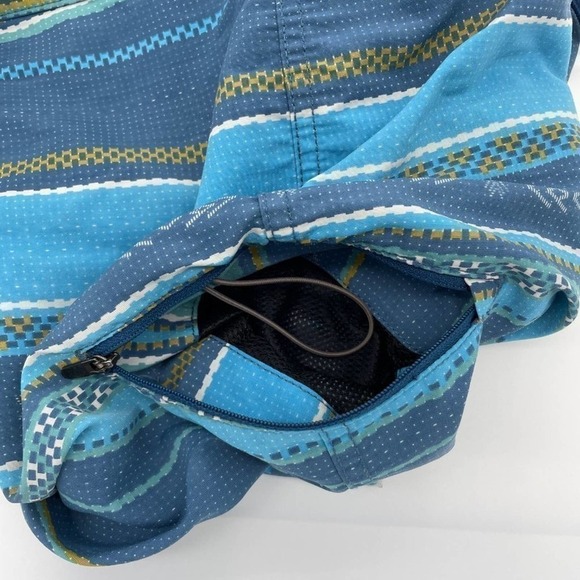 TOAD & CO Blue and Green Cetacean Swim Trunks Mens Size 38 XL Ethical US Company - Picture 7 of 10